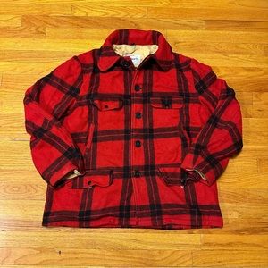 VTG 80s Carter’s Plaid Flannel Lined Heavy Jacket Size L/XL